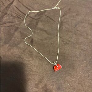 Elegant Red Pendant Necklace